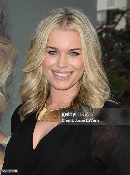 Rebecca Romijn launches the National Milk Mustache "got milk?" Great Gallon Give program at The Backyard at W Hotel on January 11, 2010 in Westwood,...