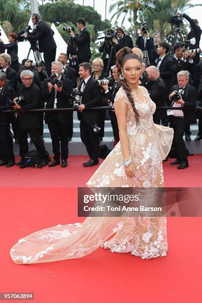 Ly Nha Ky attends the screening of "Yomeddine" during the 71st annual Cannes Film Festival at Palais des Festivals on May 9, 2018 in Cannes, France.