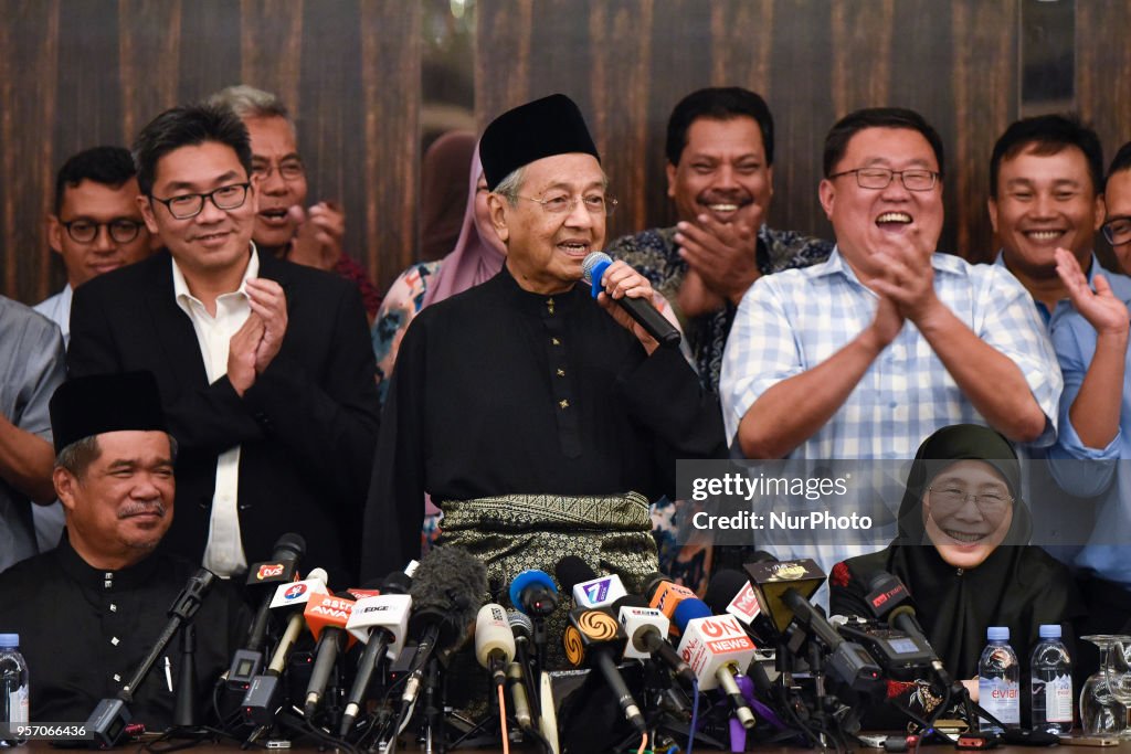 Malaysia's the 7th Prime Minister, Mahathir Mohamad During A Press Conference