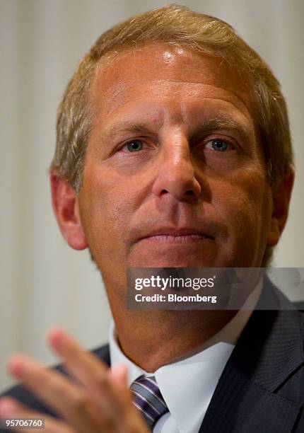 Bruce Rockowitz, president of Li & Fung Ltd., speaks at the Financo Retail Panel event in New York, U.S., on Monday, Jan. 11, 2010. Sales at...