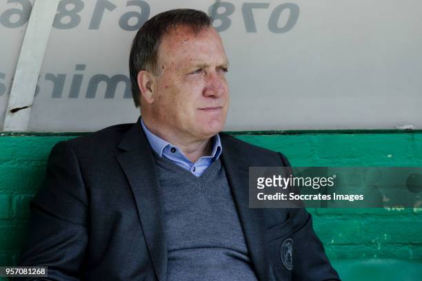 Coach Dick Advocaat of Sparta Rotterda during the Dutch Jupiler League match between FC Dordrecht v Sparta at the Riwal Hoogwerkers Stadium on May...