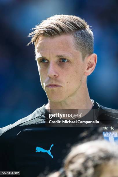 Soren Rieks of Malmo FF during the Svenska Cupen Final between Djurgardens IF and Malmo FF at Tele2 Arena on May 10, 2018 in Stockholm, Sweden.