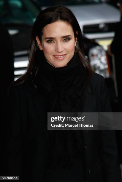 Jennifer Connelly visits "Late Show With David Letterman" at the Ed Sullivan Theater on January 11, 2010 in New York City.