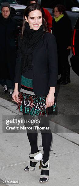 Jennifer Connelly visits "Late Show With David Letterman" at the Ed Sullivan Theater on January 11, 2010 in New York City.