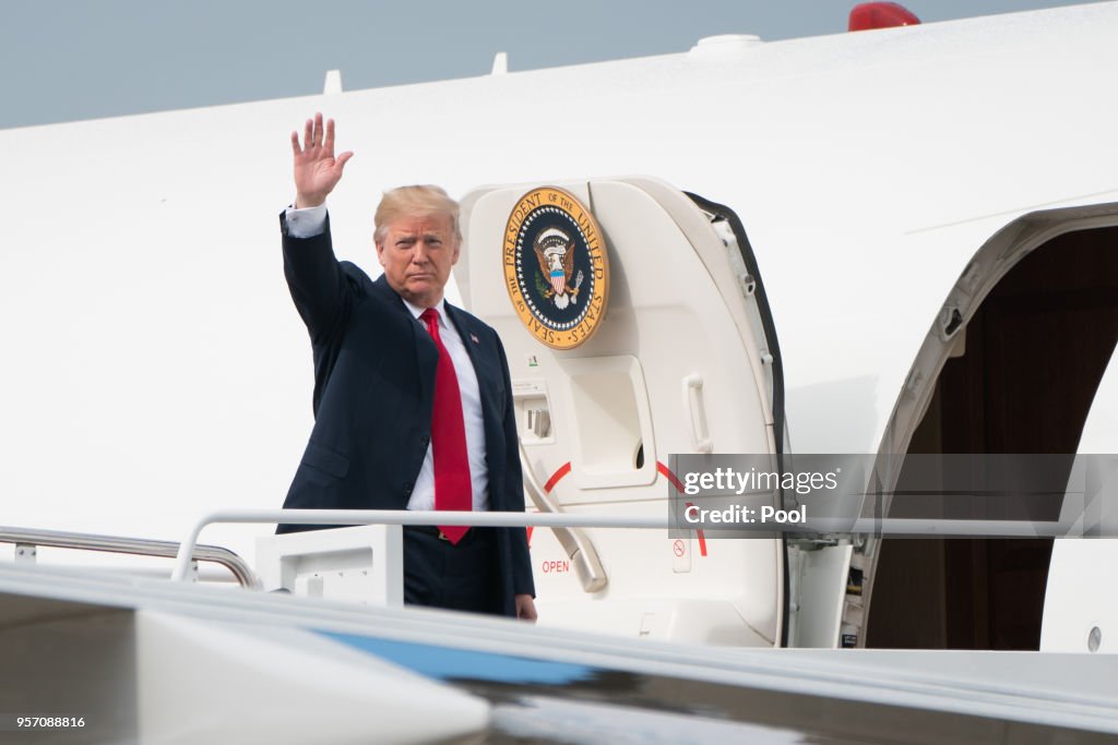 Donald Trump Departs Joint Base Andrews