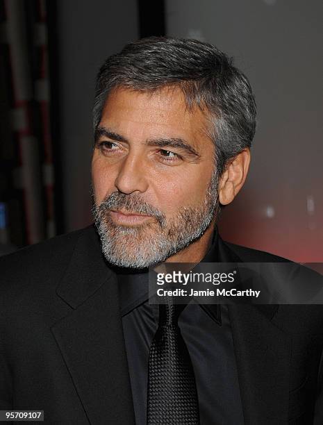 George Clooney attends the 2009 New York Film Critic's Circle Awards at Crimson on January 11, 2010 in New York City.
