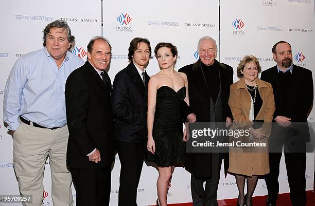 Co-President of Sony Pictures Classics Tom Bernard, director Michael Hoffman, actors James McAvoy, Kerry Condon, Christopher Plummer, producer Bonnie...
