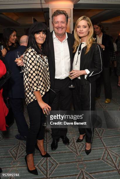 Claudia Winkleman, Piers Morgan and Laura Whitmore attend the Fortnum & Mason Food and Drink Awards on May 10, 2018 in London, England.