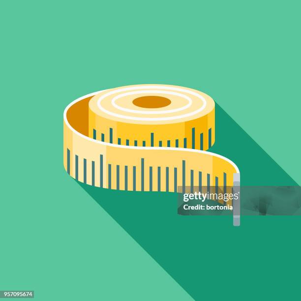 bildbanksillustrationer, clip art samt tecknat material och ikoner med mäta platt design frakt ikonen med side skugga - centimeter