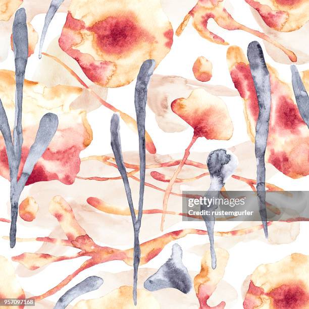 seamless watercolor pattern - selective colour stock illustrations