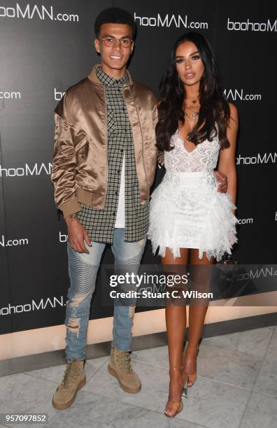 Ruby May and Dele Alli attend the boohooMAN by Dele Alli VIP launch at ME London on May 10, 2018 in London, England.