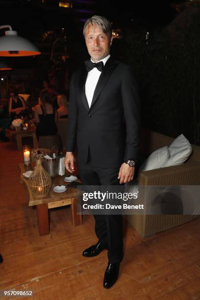 Actor Mads Mikkelsen at the Arctic premiere party presented by Perrier-Jouet at Nikki Beach on May 10, 2018 in Cannes, France.