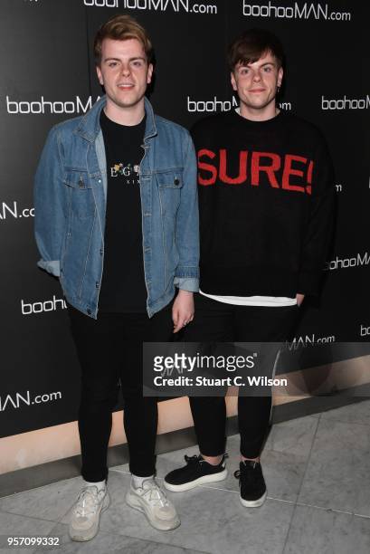 Niki and Sammy attend the boohooMAN by Dele Alli VIP launch at ME London on May 10, 2018 in London, England.