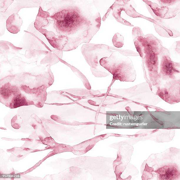 seamless watercolor pattern - selective colour stock illustrations