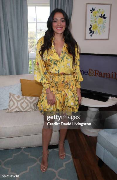 Actress Natalie Martinez visits Hallmark's "Home & Family" at Universal Studios Hollywood on May 10, 2018 in Universal City, California.