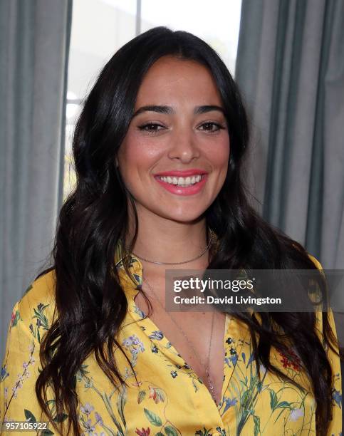 Actress Natalie Martinez visits Hallmark's "Home & Family" at Universal Studios Hollywood on May 10, 2018 in Universal City, California.