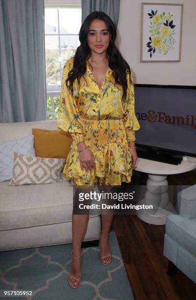 Actress Natalie Martinez visits Hallmark's "Home & Family" at Universal Studios Hollywood on May 10, 2018 in Universal City, California.