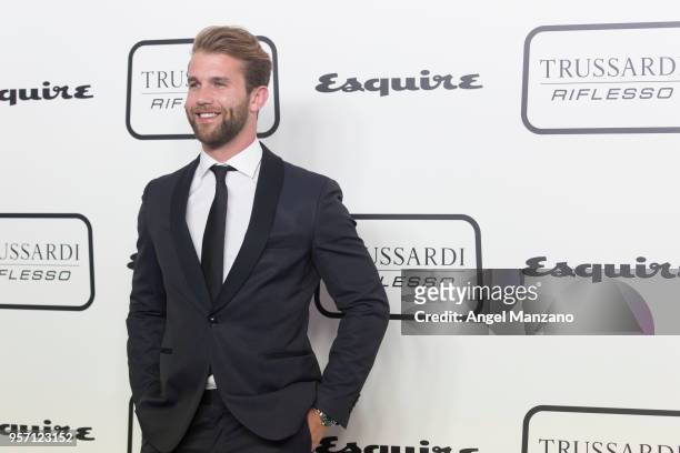Model Andre Hamann attends new fragrance Riflesso de Trussardi launching party at Palacio de Santa Coloma on May 10, 2018 in Madrid, Spain.