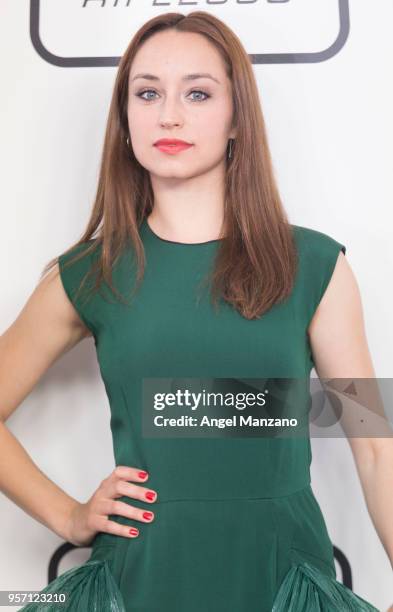 Actress Andrea Trapat attends new fragrance Riflesso de Trussardi launching party at Palacio de Santa Coloma on May 10, 2018 in Madrid, Spain.