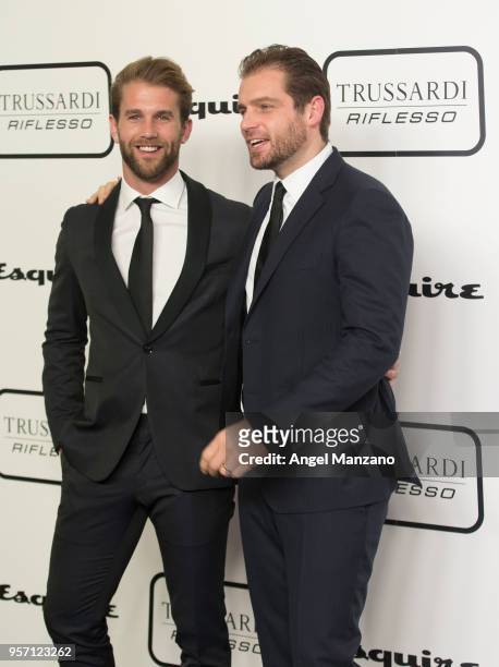 Tomaso Trussardi and Andre Hamann attend new fragrance Riflesso de Trussardi launching party at Palacio de Santa Coloma on May 10, 2018 in Madrid,...