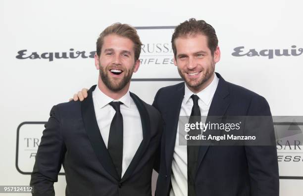 Tomaso Trussardi and Andre Hamann attend new fragrance Riflesso de Trussardi launching party at Palacio de Santa Coloma on May 10, 2018 in Madrid,...