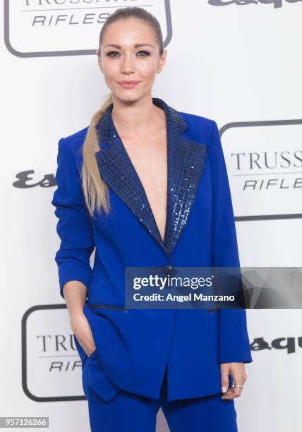 Actress Sara Gomez attends new fragrance Riflesso de Trussardi launching party at Palacio de Santa Coloma on May 10, 2018 in Madrid, Spain.