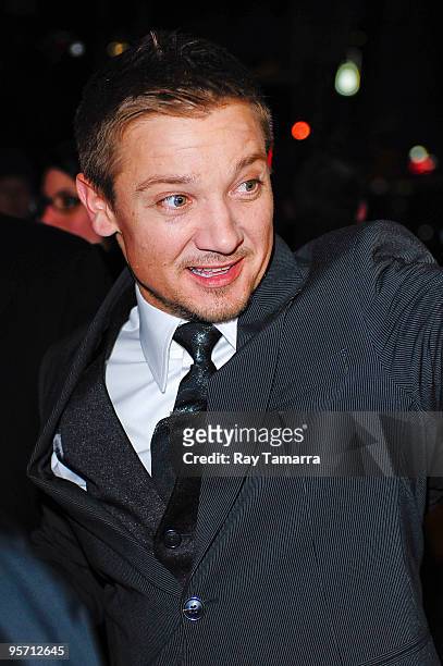 Actor Jeremy Renner attends the 2009 New York Film Critic's Circle Awards at Crimson on January 11, 2010 in New York City.