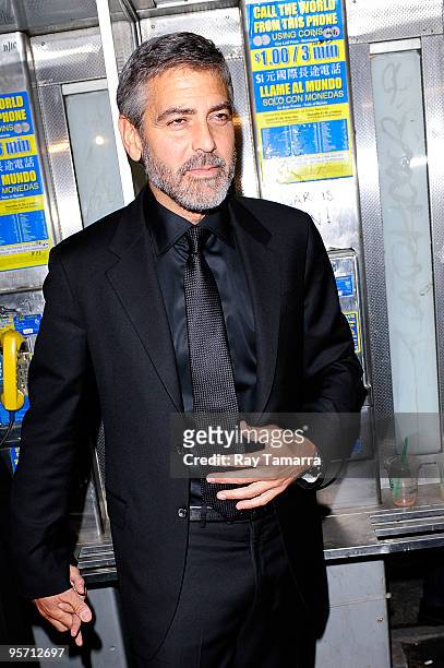 Actor George Clooney attends the 2009 New York Film Critic's Circle Awards at Crimson on January 11, 2010 in New York City.