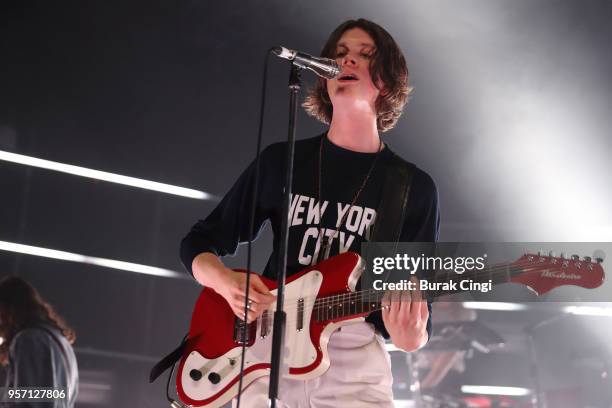 Tom Ogden of Blossoms performs live on stage at O2 Forum Kentish Town on May 10, 2018 in London, England.