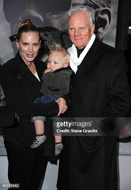 Malcolm McDowell attends the "The Book Of Eli" Los Angeles Premiere at Grauman's Chinese Theatre on January 11, 2010 in Hollywood, California.
