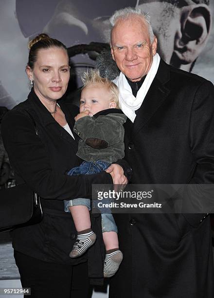 Malcolm McDowell attends the "The Book Of Eli" Los Angeles Premiere at Grauman's Chinese Theatre on January 11, 2010 in Hollywood, California.
