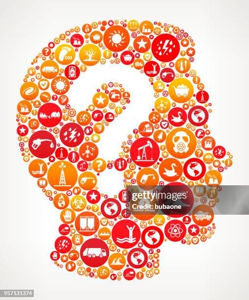 question face climate change vector icon pattern - world language class stock illustrations