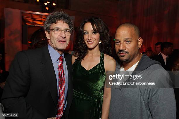 Warner's Alan Horn, Jennifer Beals and Director Allen Hughes at Warner Bros. Pictures Premiere of Alcon Entertainment's 'The Book of Eli' at...