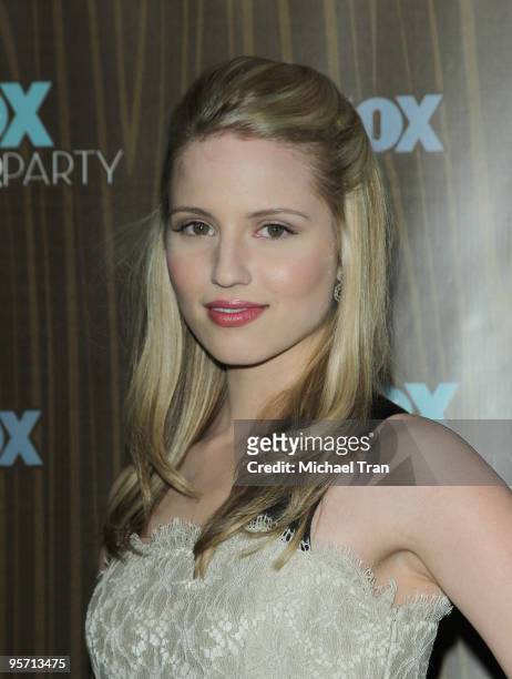 Dianna Agron arrives to the FOX 2010 All-Star Party held at Villa Sorisso on January 11, 2010 in Pasadena, California.