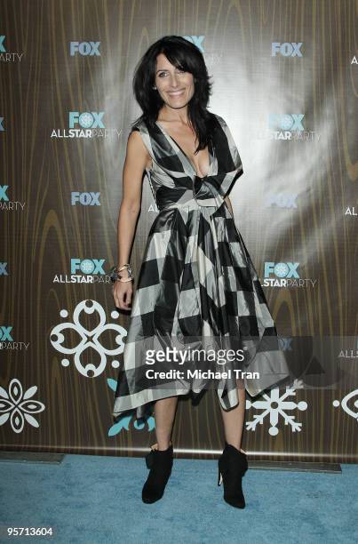 Lisa Edelstein arrives to the FOX 2010 All-Star Party held at Villa Sorisso on January 11, 2010 in Pasadena, California.