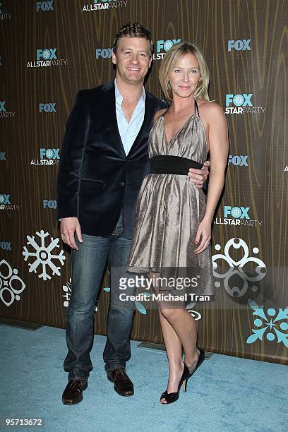 Nicholas Bishop and Kelli Giddish arrive to the FOX 2010 All-Star Party held at Villa Sorisso on January 11, 2010 in Pasadena, California.