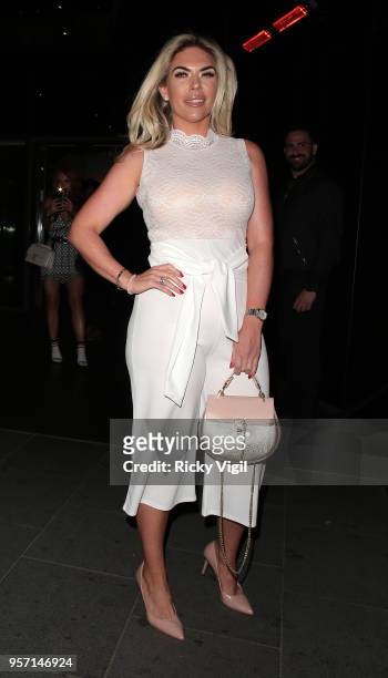 Frankie Essex seen attending Quiz x TOWIE - launch party at W hotel on May 10, 2018 in London, England.
