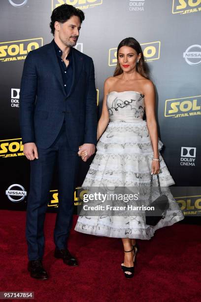 Joe Manganiello Sofía Vergara attend the premiere of Disney Pictures and Lucasfilm's "Solo: A Star Wars Story" at the El Capitan Theatre on May 10,...