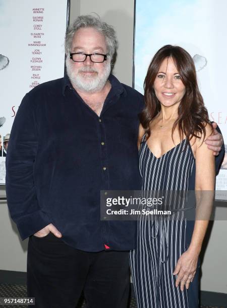 Producers Tom Hulce and Leslie Urdang attend the New York screening of "The Seagull" at Elinor Bunin Munroe Film Center on May 10, 2018 in New York...