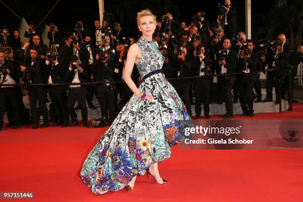 Jury president Cate Blanchett attends the screening of "Cold War " during the 71st annual Cannes Film Festival at Palais des Festivals on May 10,...