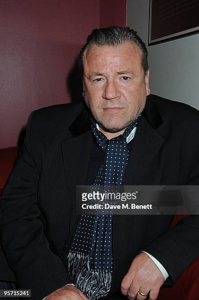 Actor Ray Winstone attends a Q&A after the celebrity screening of Momentum Pictures latest film "44 inch Chest", at the British Film Institute in the...