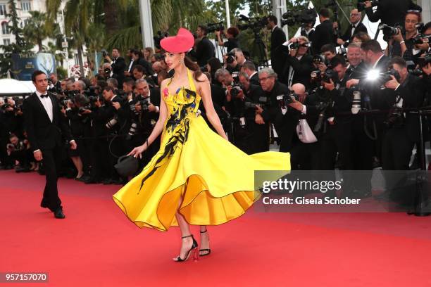 Frederique Bel attends the screening of "Sorry Angel " during the 71st annual Cannes Film Festival at Palais des Festivals on May 10, 2018 in Cannes,...