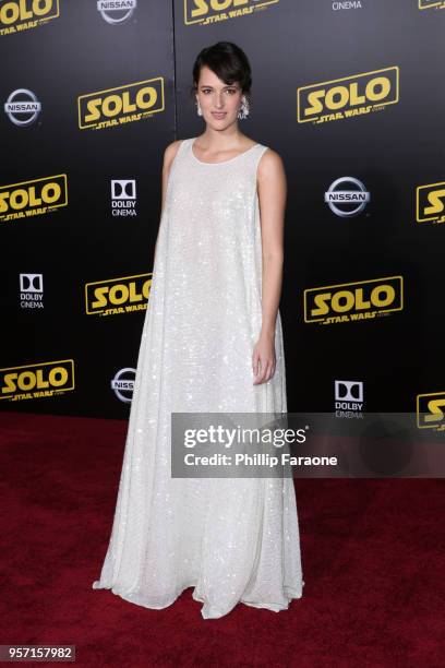 Phoebe Waller-Bridge attends the premiere of Disney Pictures and Lucasfilm's "Solo: A Star Wars Story" at the El Capitan Theatre on May 10, 2018 in...