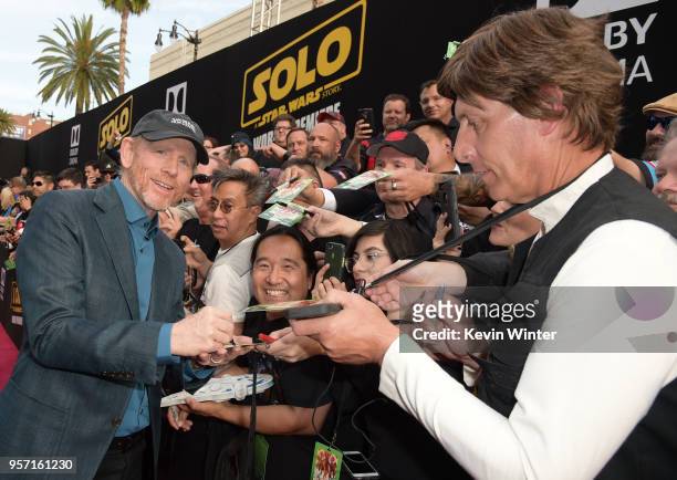 Ron Howard attends the premiere of Disney Pictures and Lucasfilm's "Solo: A Star Wars Story" at the El Capitan Theatre on May 10, 2018 in Hollywood,...
