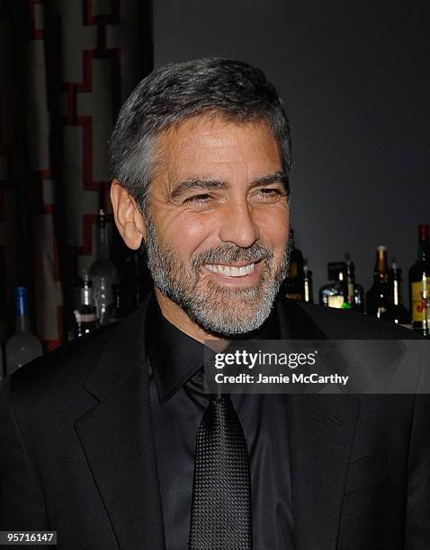 George Clooney attends the 2009 New York Film Critic's Circle Awards at Crimson on January 11, 2010 in New York City.