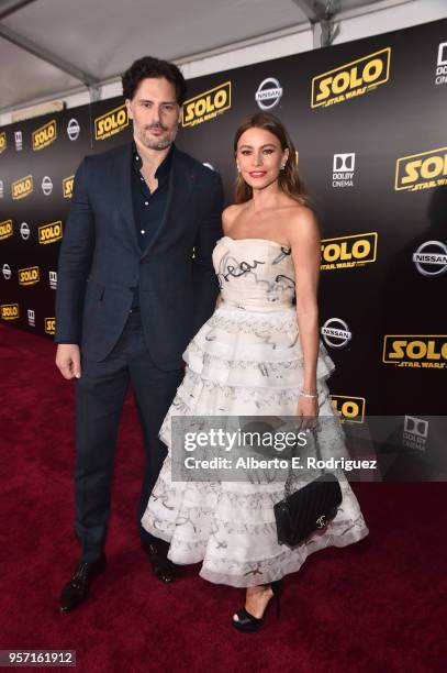 Actors Joe Manganiello and Sofia Vergara attend the world premiere of Solo: A Star Wars Story in Hollywood on May 10, 2018.