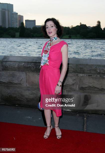 Tina Arena attends the opening night of the St George OpenAir Cinema, and Sydney premiere of Bran Nue Dae at Mrs Macquaries Point, Royal Botanic...