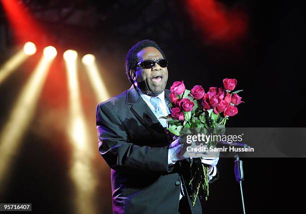 Soul singer Al Green performs on the first night of the Sydney Festival on January 9, 2010 at the Domain in Sydney, Australia.