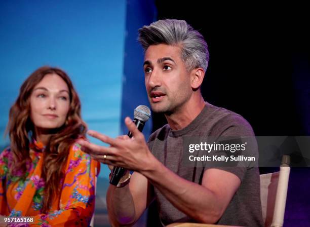 Kelly Wearstler and Tan France participate in the WeWork San Francisco Creator Awards Master Class at Palace of Fine Arts on May 10, 2018 in San...