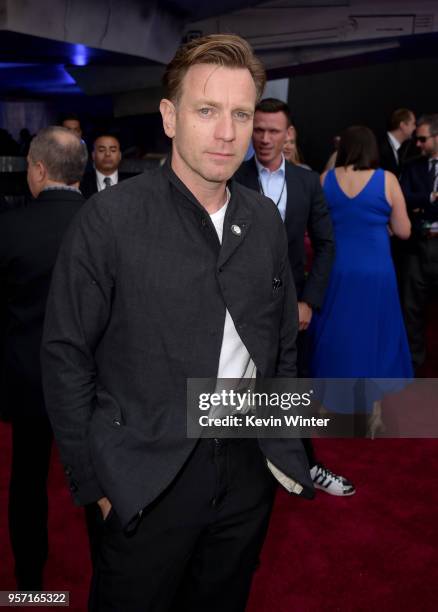 Ewan McGregor attends the premiere of Disney Pictures and Lucasfilm's "Solo: A Star Wars Story" at the El Capitan Theatre on May 10, 2018 in...